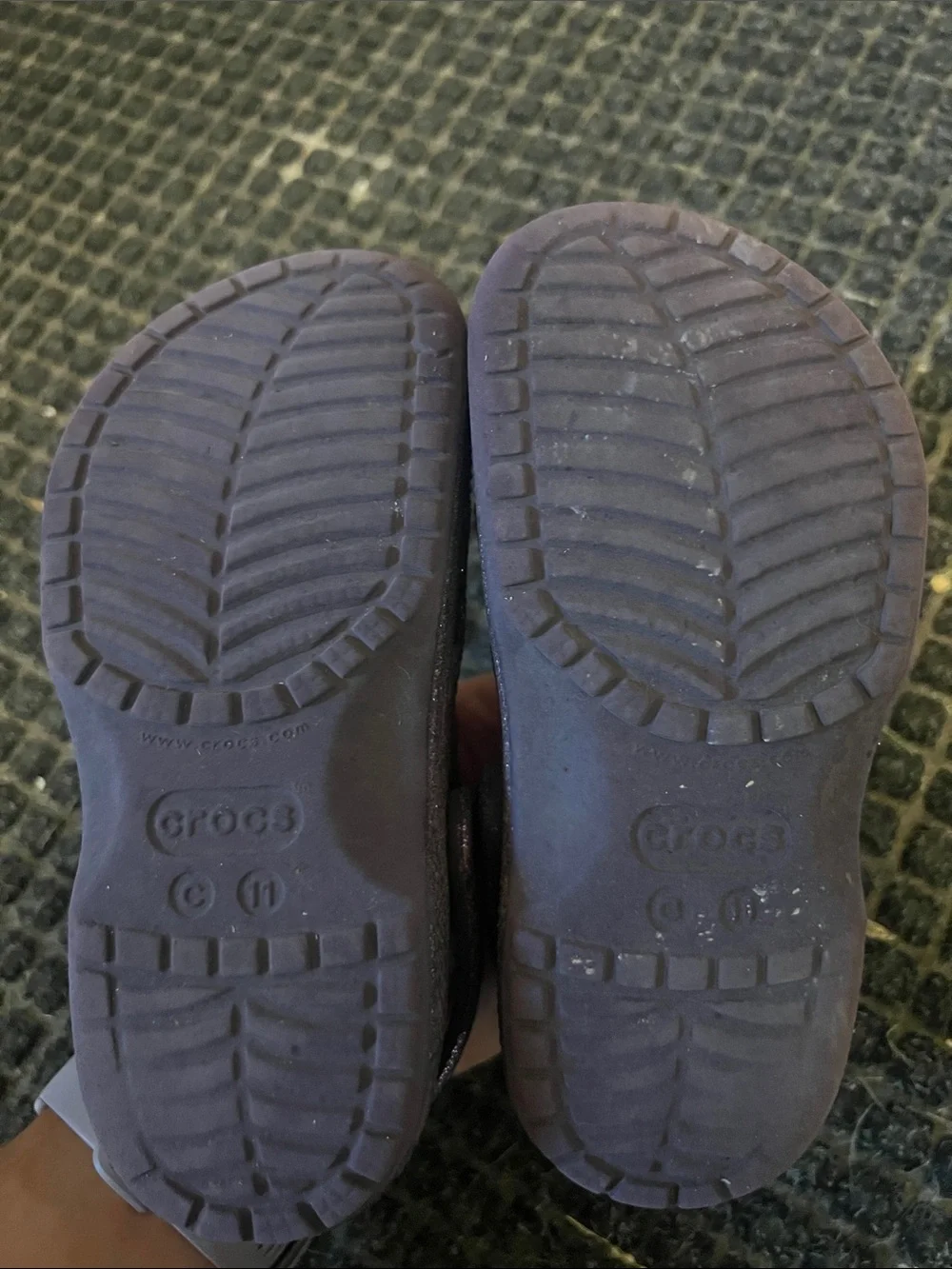 CROCS sparkling purple